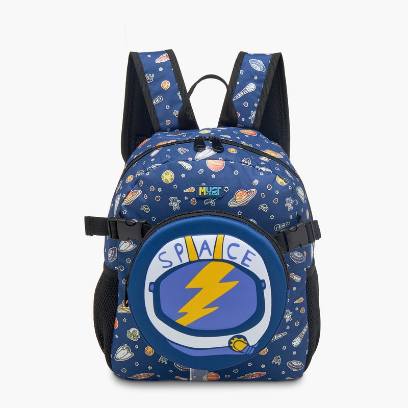 Must Backpack-Space-1 Cmprt-16L-Age 1-4 (Polyester) Blue \ 28X17X33 - Image 1
